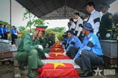 Memorial and burial service held for martyrs’ remains